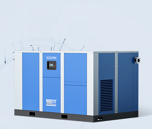 Two stage screw compressor H series