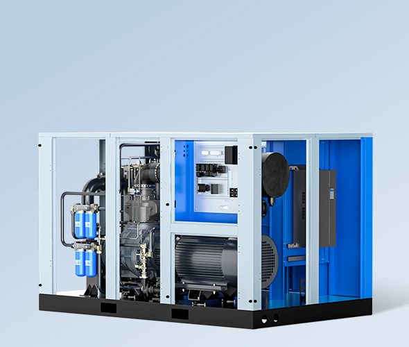 Oil Injected Low Pressure Screw Compressor