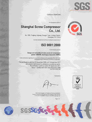 Iso9001-2000 Quality System Certificate