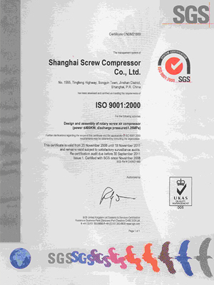 Certificado de sistema de calidad Iso9001-2000